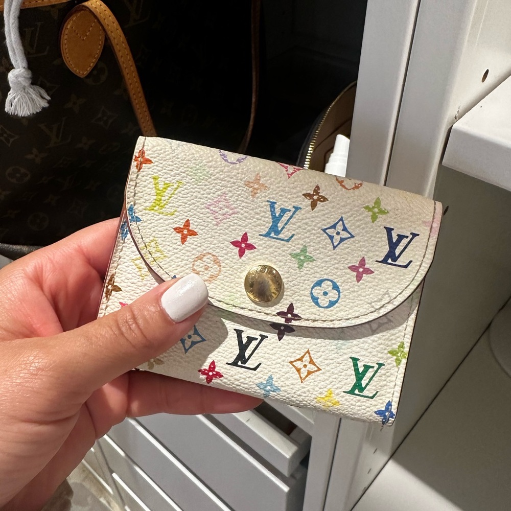 Louis Vuitton Business Card Wallet Monogram Multicolor Murakami original